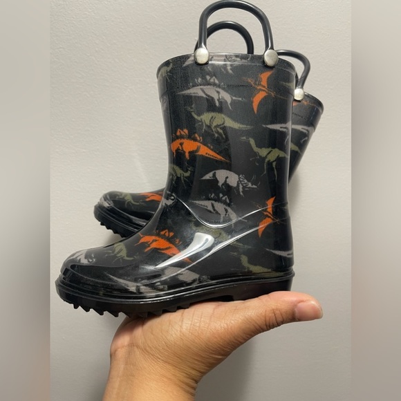 Dino black rain boots - Picture 2 of 4